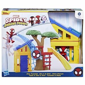 Set de joaca Spidey and his Amazing Friends Locul de joaca Spidey si figurina spidey, 10 cm imagine