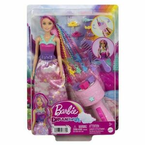 Papusa Barbie Dreamtopia Twist and style, cu accesorii pentru impletituri imagine