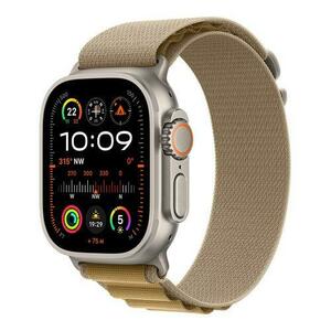 Smartwatch Apple Watch Ultra 2 GPS + Cellular, 49mm Natural Titanium Case with Tan Alpine Loop, Small (Crem) imagine