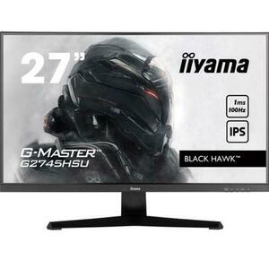 Monitor Gaming IPS LED iiyama G-Master 27inch G2745HSU-B2 Black Hawk, Full HD (1920 x 1080), HDMI, DisplayPort, Boxe, 100 Hz, 1 ms (Negru) imagine