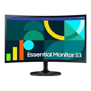 Monitor VA LED Smasung 24inch LS24D364GAUXEN, FulL HD (1920 x 1080), VGA, HDMI, Ecran curbat, 100 Hz, 4 ms (Negru) imagine