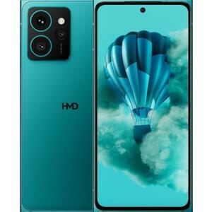 Telefon Mobil HMD Skyline, Procesor Qualcomm SM7435-AB Snapdragon 7s Gen 2, P-OLED Capacitive touchscreen 6.55inch, 12GB RAM, 256GB Flash, Camera Tripla 108+50+13MP, Wi-Fi, 5G, Dual SIM, Android (Albastru) imagine