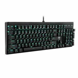 Tastatura Gaming Mecanica T-Dagger Bora V2, Iluminare Ice Blue, USB (Negru) imagine