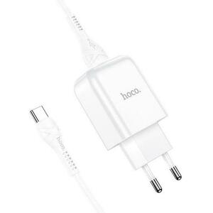 Incarcator Retea Cu Cablu USB-C HOCO N2, 10W, 2.1A, 1 x USB-A, Alb imagine