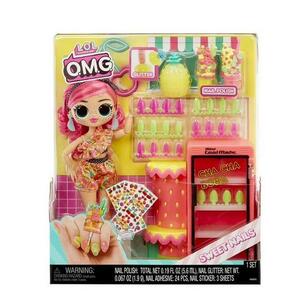 Papusa L.O.L. Surprise OMG Sweet Nails™ Pinky Pops Fruit Shop, 30 cm imagine