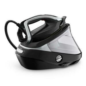 Statie de calcat Tefal pro Express Vision GV9821, 3000 W, Rezervor 1.2 l, Talpa Durilium AirGlide Autoclean, 9 bar, Jet de abur 800 g/min (Negru/Argintiu) imagine