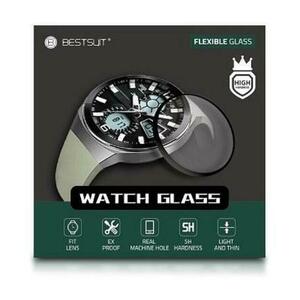 Folie Protectie Bestsuit pentru Samsung Galaxy Watch4 Classic 46mm, Sticla Flexibila, Neagra imagine