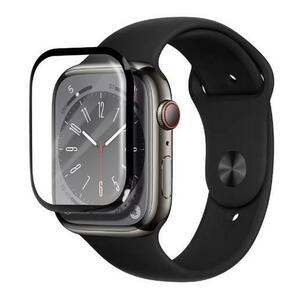 Folie Protectie Bestsuit pentru Apple Watch SE 44mm Series, Sticla Flexibila, Neagra imagine