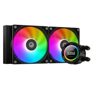 Cooler CPU cu lichid ID-Cooling SL240 XE, display LED, 2 x 120 mm, iluminare aRGB imagine