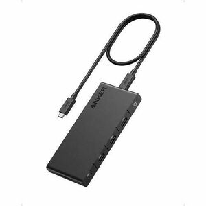 Hub USB Anker 364 10-in-1, 100W Power Delivery, USB-C, Dual 4K HDMI, 1 Gbps Ethernet, 4x USB-A, port card SD (Negru) imagine