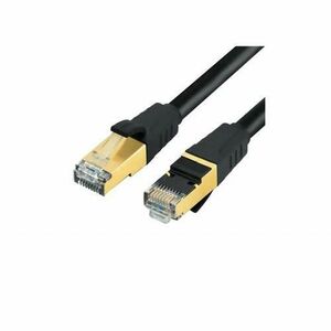 Patchcord SFTP RJ45-RJ45 Cat.7, LSZH, 1m, EMTEX SFTP-7-1-BK-LSZH-EMT imagine