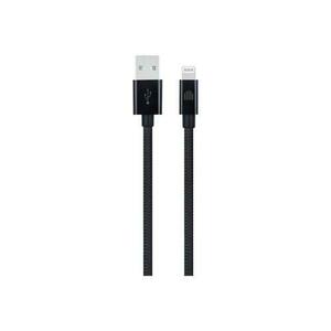 Cablu de date Dviced DV120002, USB-A la Lightning, 1, 25m (Negru) imagine