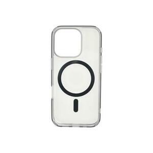 Husa protectie spate Dviced DV511026, Magsafe, pentru iPhone 16 Pro (Negru/Semi-Transparent) imagine