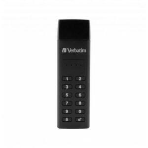 Stick USB Verbatim Keypad Secure, 32GB, USB 3.0 (Negru) imagine