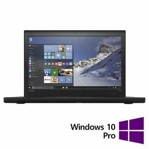 Laptop Refurbished Lenovo Thinkpad T560, Intel Core i5-6200U 2.30 - 2.80GHz, 8GB DDR3, 256GB SSD, 15.6 Inch Full HD, Webcam + Windows 10 Pro imagine