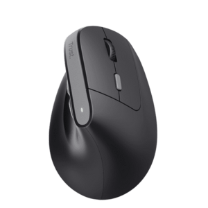 Mouse Wireless Ergonomic Trust Bayo II, silent click, 800-2400 DPI, reincarcabil USB-C (Negru) imagine