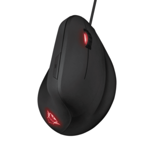 Mouse ergonomic vertical Trust Rexx, 10000 DPI (Negru) imagine