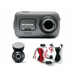 Pachet supraveghere completa auto Nextbase 622GW, 4K Ultra HD, + camera spate Full HD RWC + kit alimentare permanenta (Negru) imagine