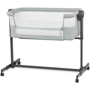 Patut 2 in 1 Kinderkraft Co Sleeper Neste Up, inaltime reglabila, poliester (Gri) imagine