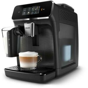 Espressor automat Philips seria 2300 EP2330/10, LatteGO, 4 tipuri de bauturi, ecran tactil intuitiv, Tehnologie noua SilentBrew, Aplicatie HomeID, rasnita ceramica (Negru mat) imagine