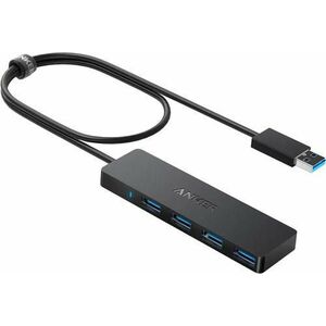 Hub USB Anker A7516016 , 4 x USB-A 3.0 (Negru) imagine