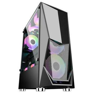 Carcasa Gaming 1STPLAYER DK-3, Mid Tower, ATX (Negru) imagine