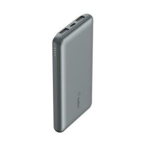 Acumulator extern Belkin BOOST CHARGE BPB011btGY, 10000 mAh, 2x USB-A, 1x USB-C (Gri) imagine