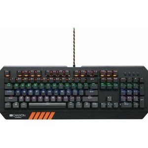 Tastatura Gaming Canyon CND-SKB6-US, iluminata (Negru) imagine