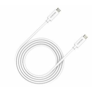 Cablu de date Canyon UC-42, USB Type-C Thunderbolt, 2m, 20Gbps, 240W (Alb) imagine