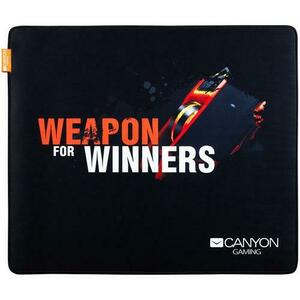 Mousepad gaming Canyon Speed MP-5 350x250mm, Negru imagine