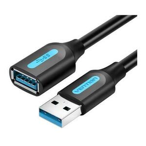 Cablu USB prelungitor Vention CBHBI, USB 3.2 gen 1 (T) la USB 3.2 gen 1 (M), 3m rata transfer 5 Gbps, invelis PVC (Negru) imagine