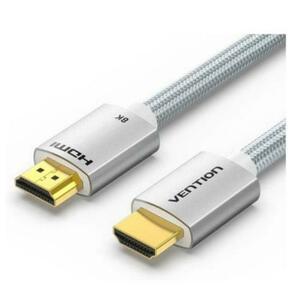 Cablu Vention ALCIF, HDMI(T) la HDMI(T), 1m, rezolutie 8K la 60Hz/4K la 120Hz, PVC si braided (Argintiu) imagine