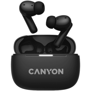 Casti True Wireless CANYON OnGo TWS-10 ANC+ENC, Bluetooth 5.3, ANC, 4 Microfoane, Fast-Pair (Negru) imagine