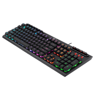 Tastatura Gaming Redragon Aditya, Cu fir, iluminare RGB, Layout US (Negru) imagine