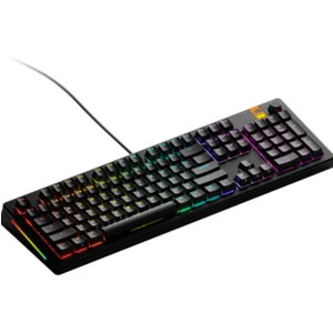 Tastatura mecanica Glorious GMMK 3, Fox HE Switches, Cu fir, USB, 104 taste (Negru) imagine