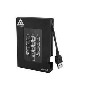 SSD Extern Apricorn Aegis Padlock Fortress, 2TB, 2.5inch, USB 3.0 imagine