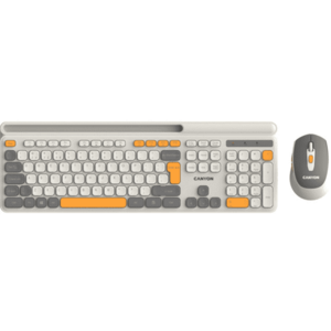 Kit Canyon CNS-HSETW5BG, Tastatura, USB Wireless + Mouse Optic, USB Wireless (Multicolor) imagine