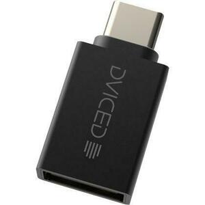 Adaptor Dviced DV300004, USB Type-C la USB-A, 10 Gbps (Negru) imagine