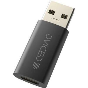 Adaptor Dviced DV300005, USB Type-C la USB-A, 10 Gbps (Negru) imagine