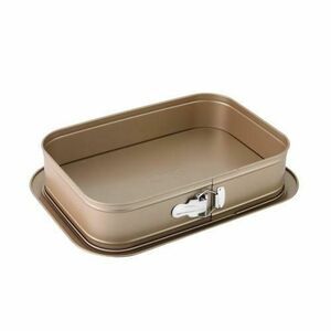 Tava de copt dreptunghiulara cu baza detasabila ZASS Gourmet, ZG-BW 06 (Bronz) imagine