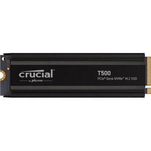 SSD Crucial T500 Heatsink, 4TB, PCI Express 4.0 x4, M.2 2280 imagine