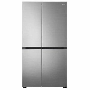 Side by side LG GSBV70PZTM, 655 l, Clasa F, No Frost, Door Cooling, LinearCooling, Compresor Inverter Linear, Smart Diagnosis, Argintiu imagine