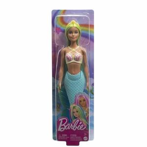 Papusa Barbie Dreamtopia - Sirena cu corset galben si coada albastra imagine