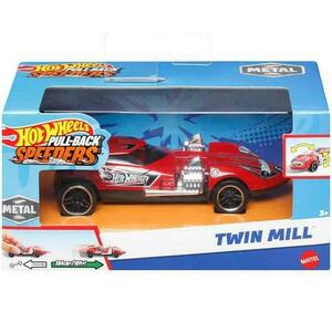 Masinuta Hot Wheels Pull-Back Speeders - Twin Mill, scara 1: 43 imagine