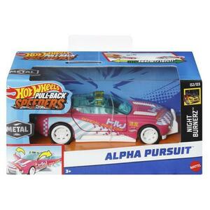 Masinuta Hot Wheels Pull Back - Alpha Pursuit, 1: 43 imagine