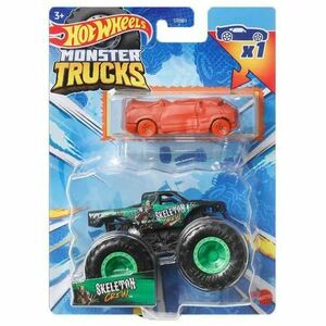 Set 2 masinute Hot Wheels Monster Truck - Skeleton Crew, scara 1: 64 imagine