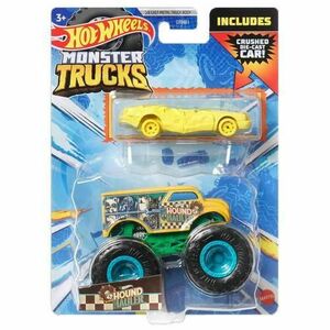 Set 2 masinute Hot Wheels Monster Truck - Hound Hauller, scara 1: 64 imagine