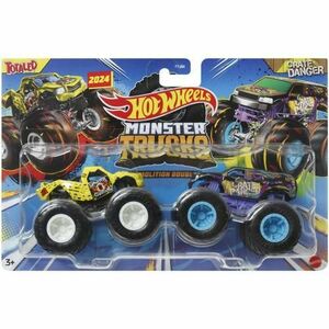 Set 2 masinute Hot Wheels Monster Truck - Totaled si Crate Danger imagine