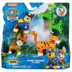 Set 3 figurine Paw Patrol -Jungle Pups, Chase, Tracker & Tiger imagine