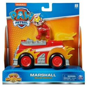 Set figurina cu vehicul Paw Patrol Mighty Pups Deluxe, Marshall imagine